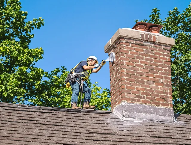 Swansea Chimney Sweep performing an inspection with advanced tools in Swansea, MA