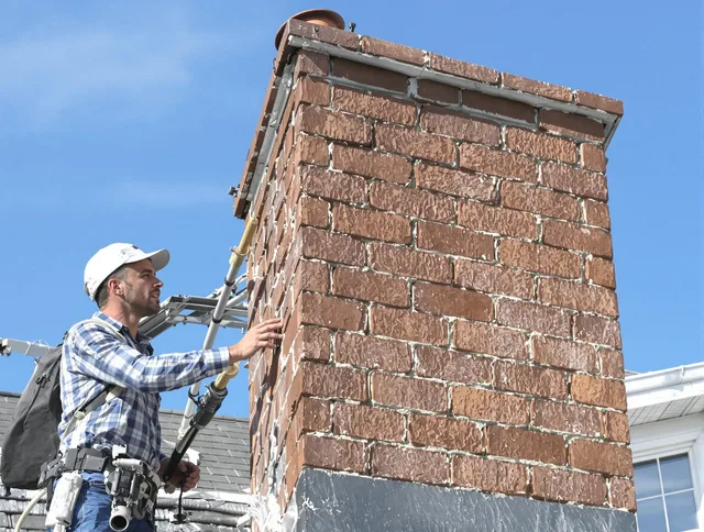 Brickwork for a chimney rebuild by Swansea Chimney Sweep in Swansea, MA