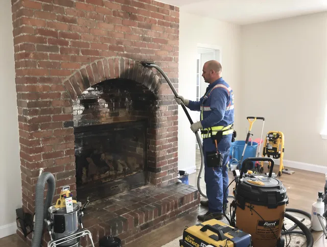Swansea Chimney Sweep expert performing detailed chimney sweep in Swansea, MA