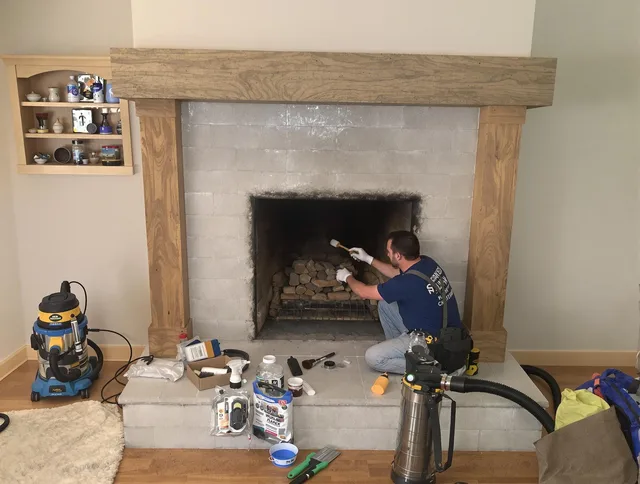 Detailed creosote removal process by Swansea Chimney Sweep in Swansea, MA
