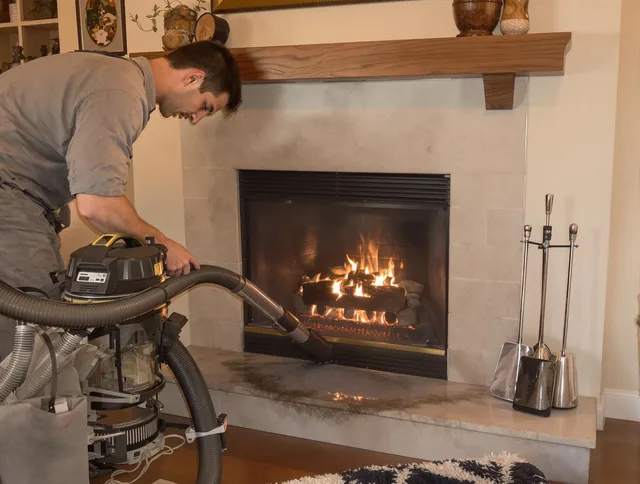 Routine fireplace upkeep by Swansea Chimney Sweep in Swansea, MA